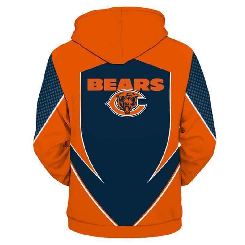 NFL football chicago bears full printing hoodie 3