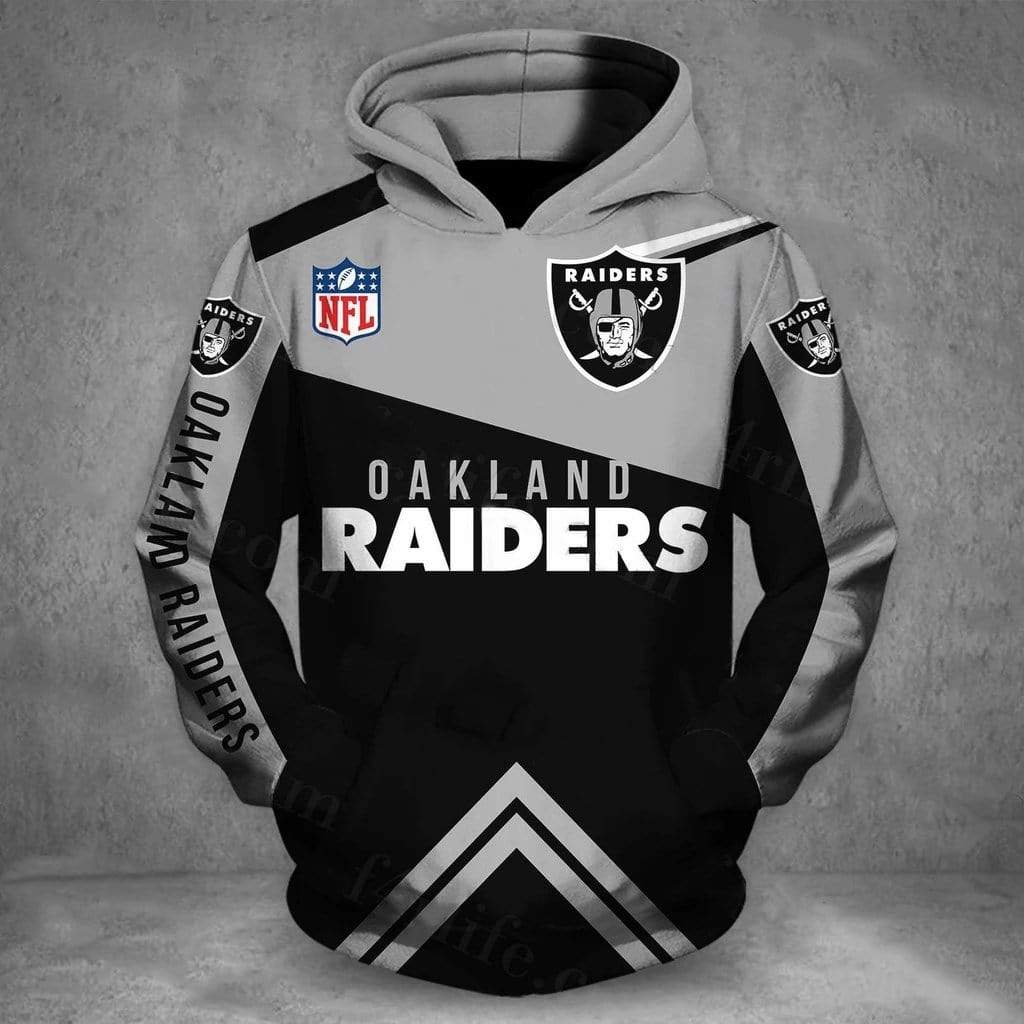 NFL football oakland raiders full printing hoodie