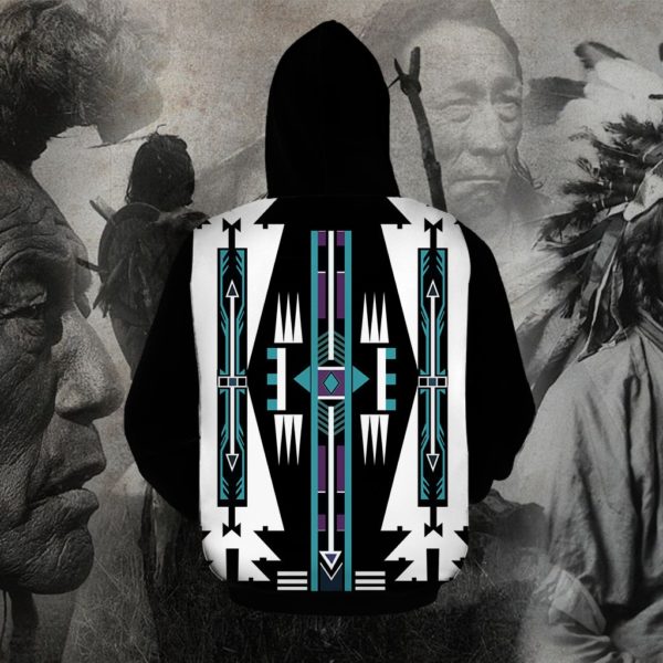 Native american native pattern full printing hoodie 1