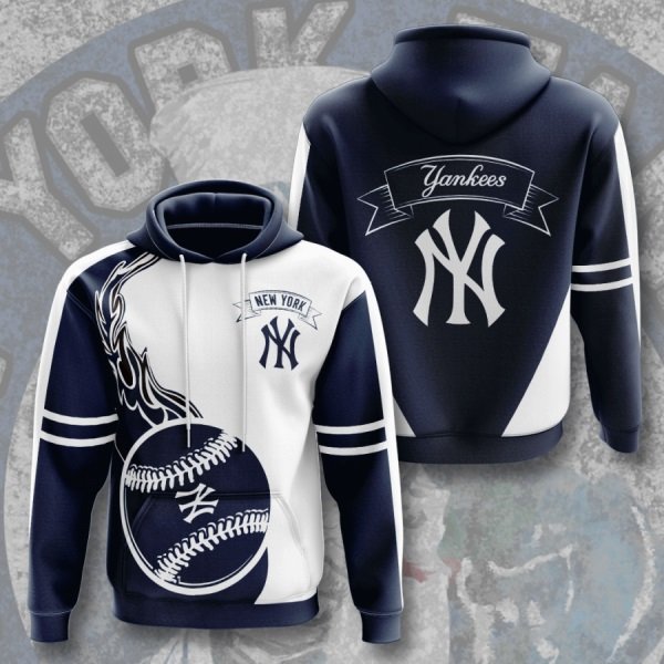 New york yankees mlb full printing hoodie