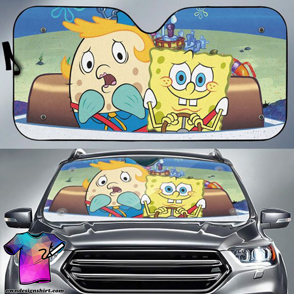 Spongebob squarepants auto sun shade