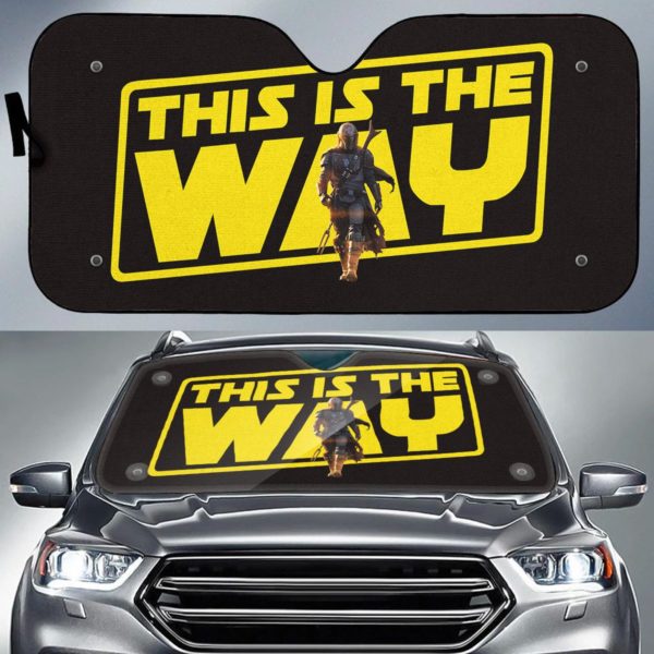 This is the way star wars auto sun shade 1