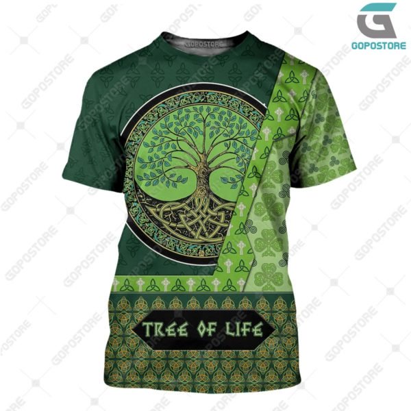 Viking art tree of life 3d all over printed tshirt