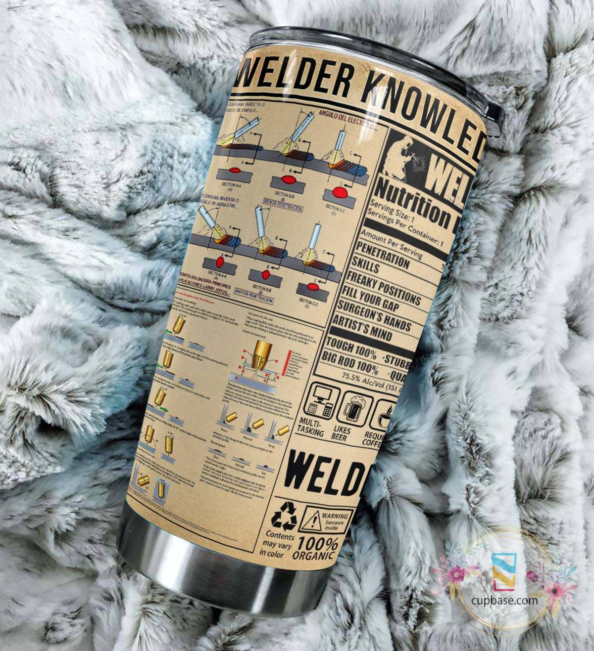 Welder knowledge all over printed tumbler 3