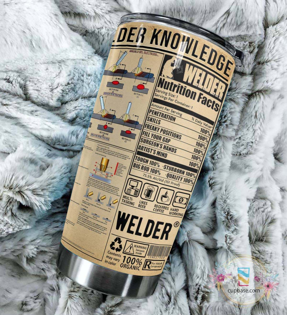 Welder knowledge all over printed tumbler 4