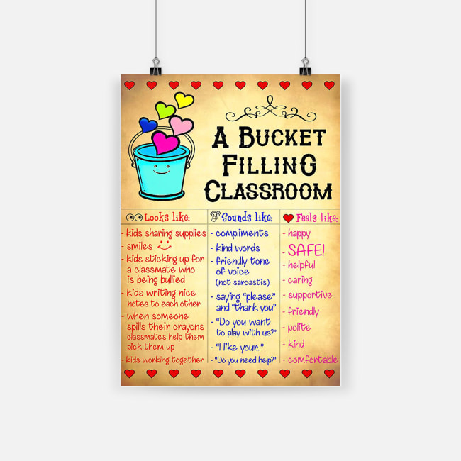 A bucket filling classroom poster 2