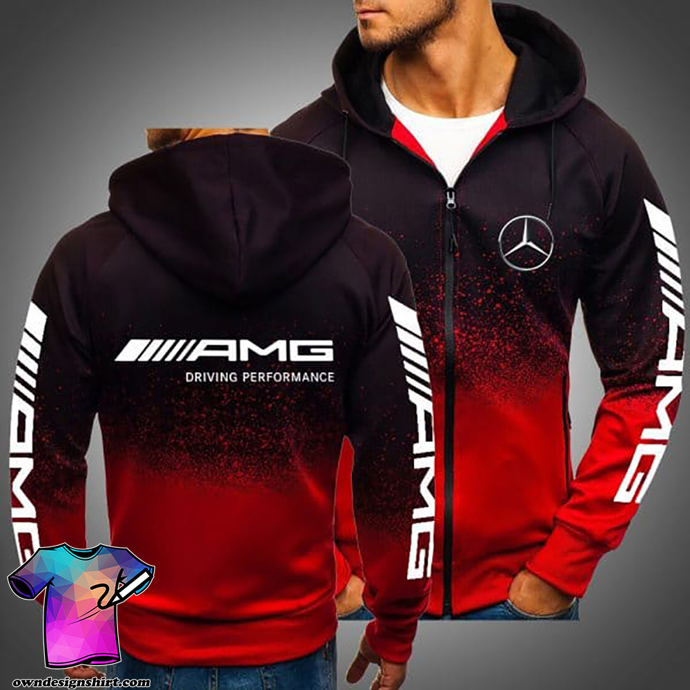 AMG driving performance mercedes-benz all over printed shirt