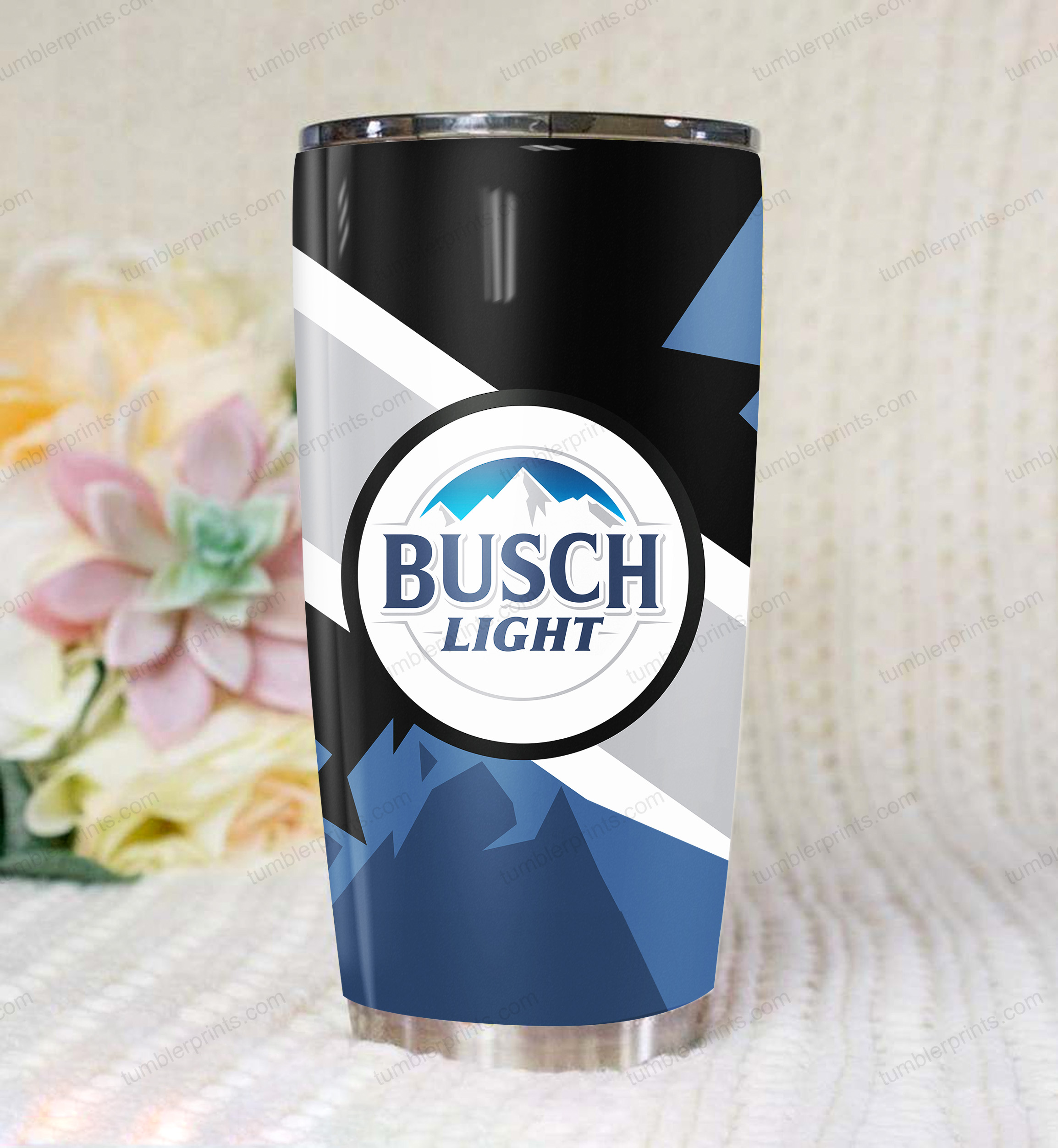Busch light full over print tumbler 1