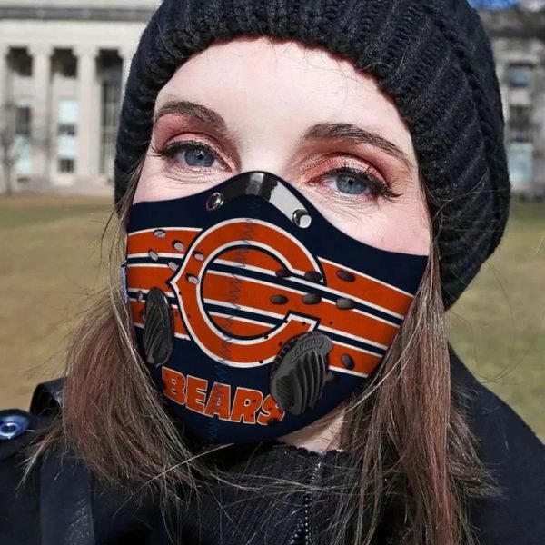 Chicago bears football carbon pm 2,5 face mask 1
