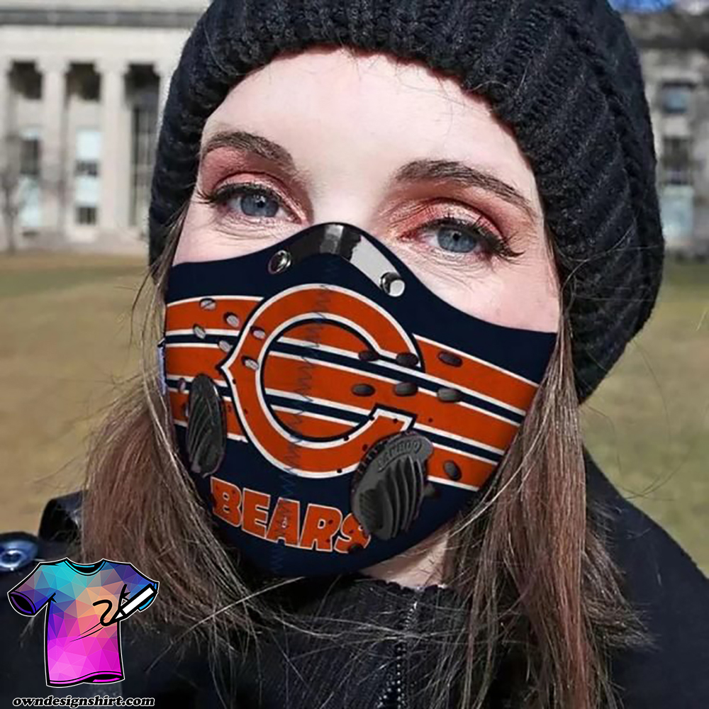 Chicago bears football carbon pm 2,5 face mask