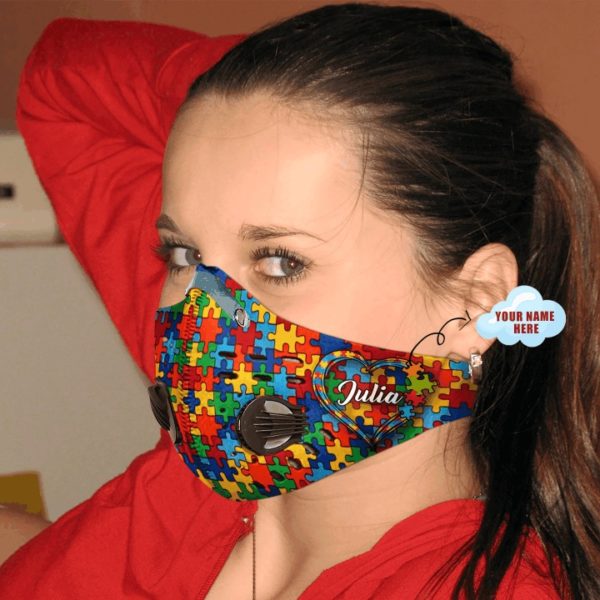 Personalized autism filter activated carbon pm 2,5 face mask 2