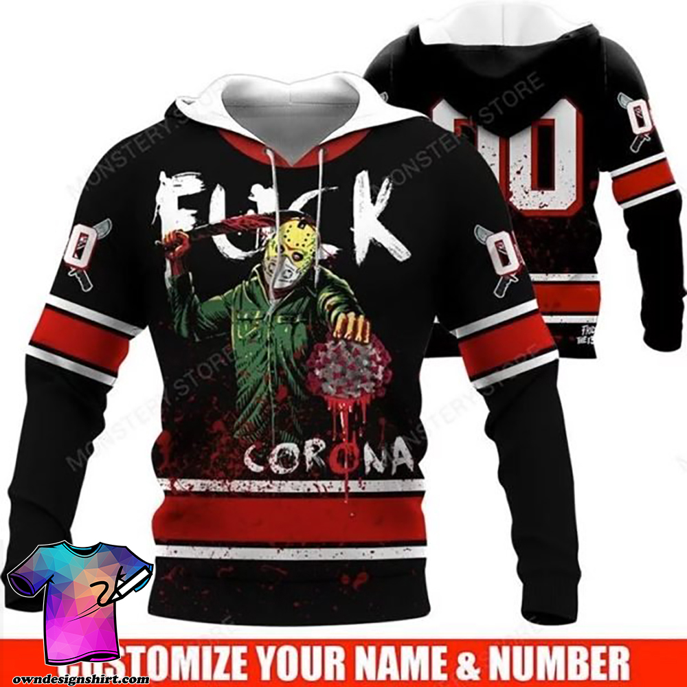 Personalized jason fuck corona full over printed shirt