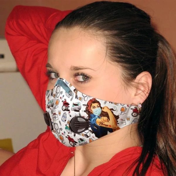 Strong nurse filter activated carbon pm 2,5 face mask 1