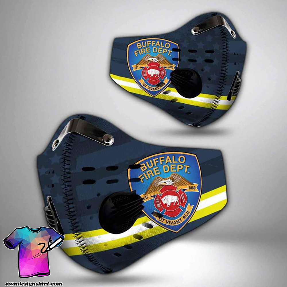 Buffalo fire department filter activated carbon face mask