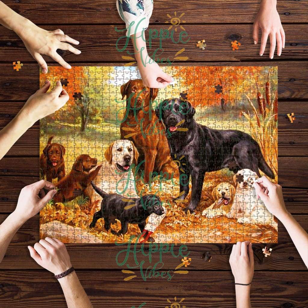 Labrador retriever family jigsaw puzzle 1
