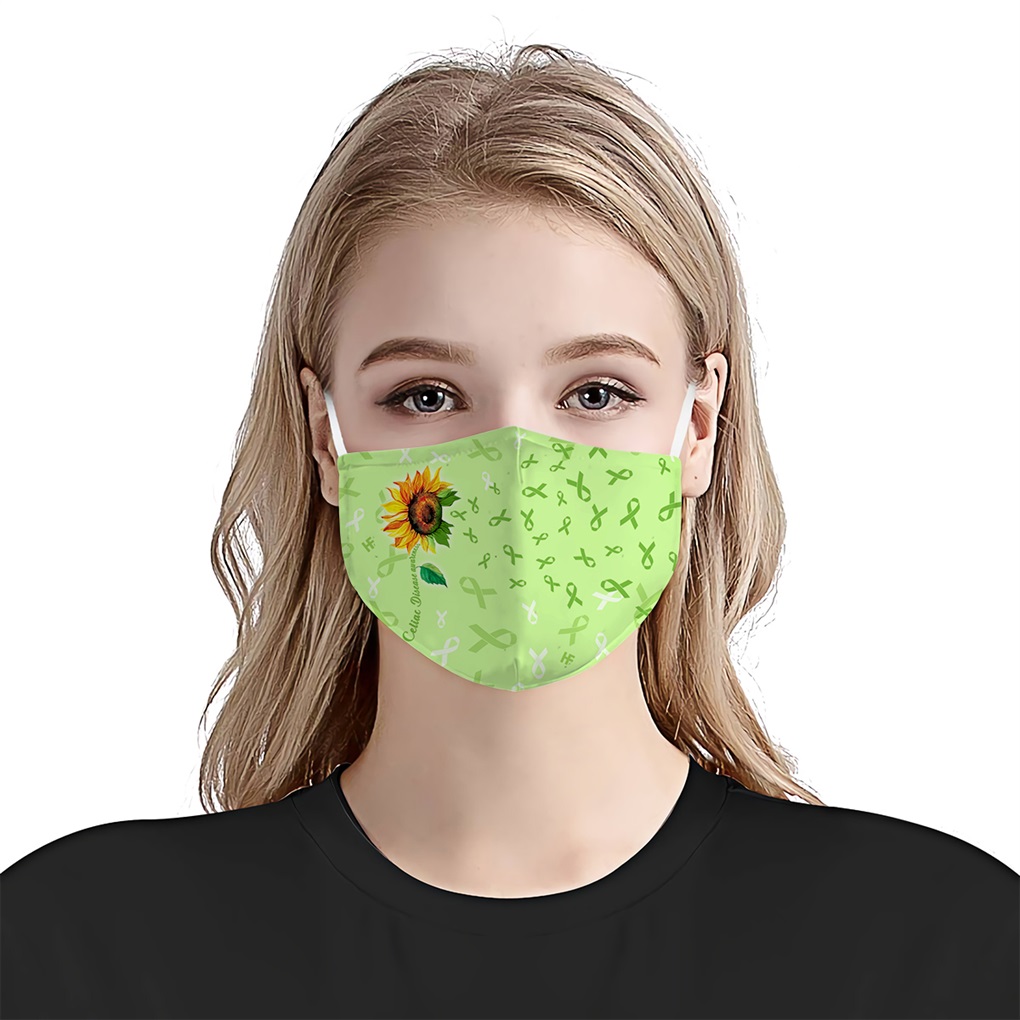 Sunflower celiac disease awareness anti-dust cotton face mask 2