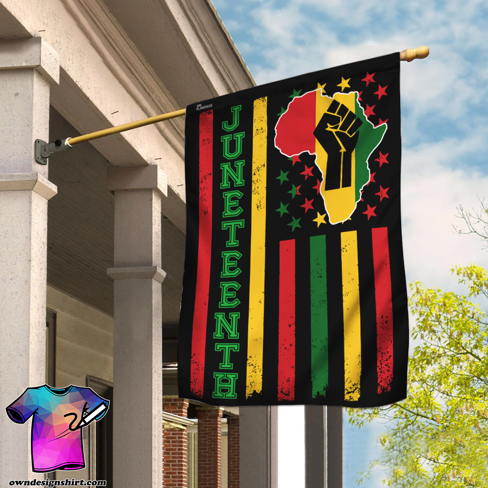 Juneteenth freedom day flag