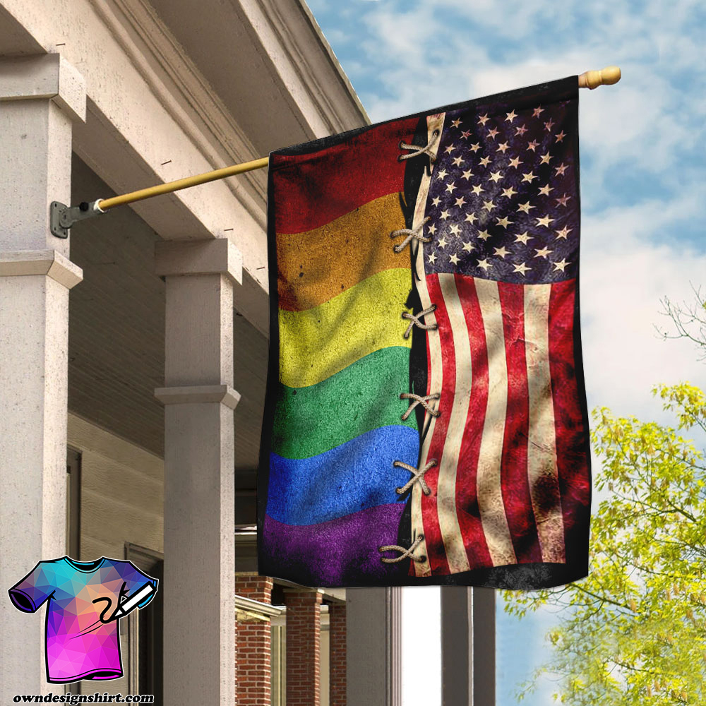 LGBT american independence day flag