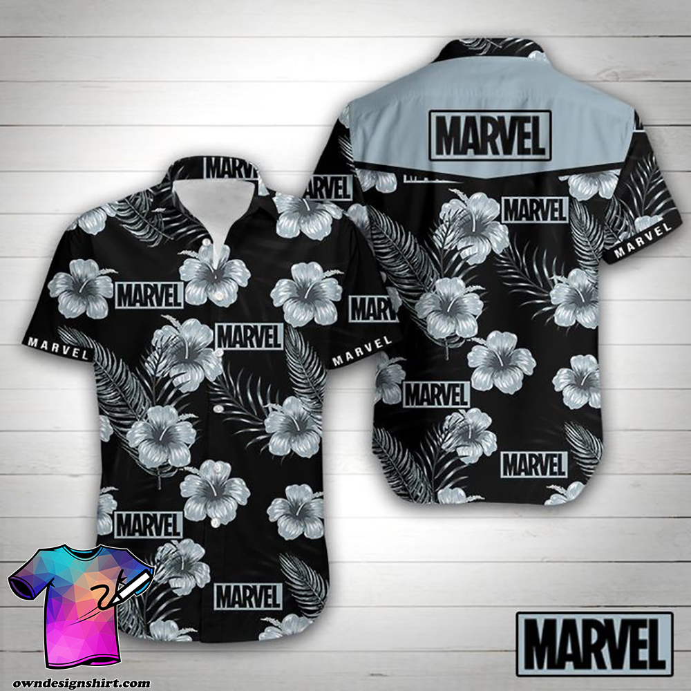Marvel tropical flower hawaiian shirt