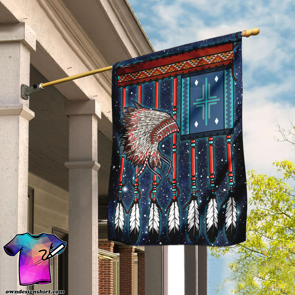 Native american independence day flag