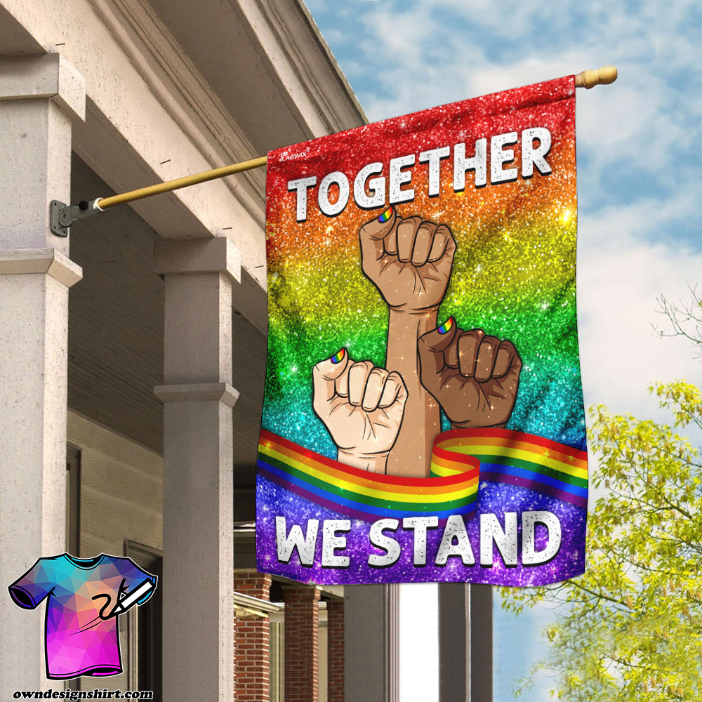 Together we stand lgbt flag