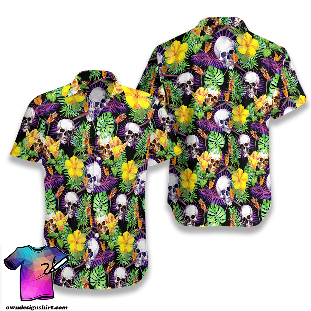 Tropical penis pattern hawaiian shirt