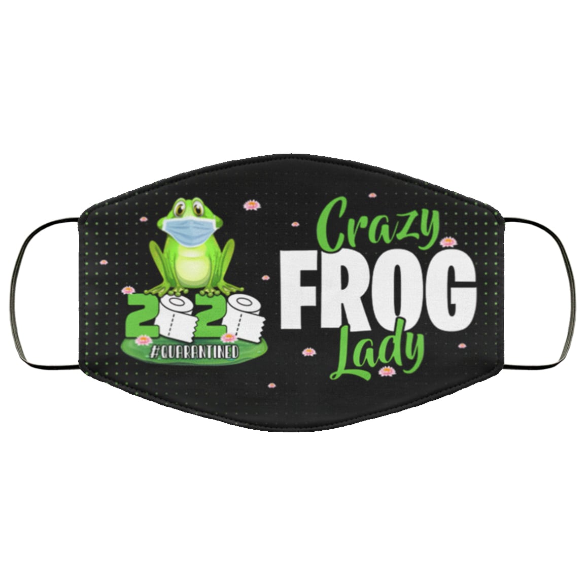 Crazy frog lady 2020 quarantined anti pollution face mask 1