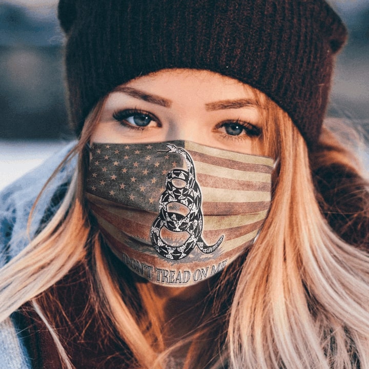 Don't tread on me gadsden flag anti pollution face mask 1