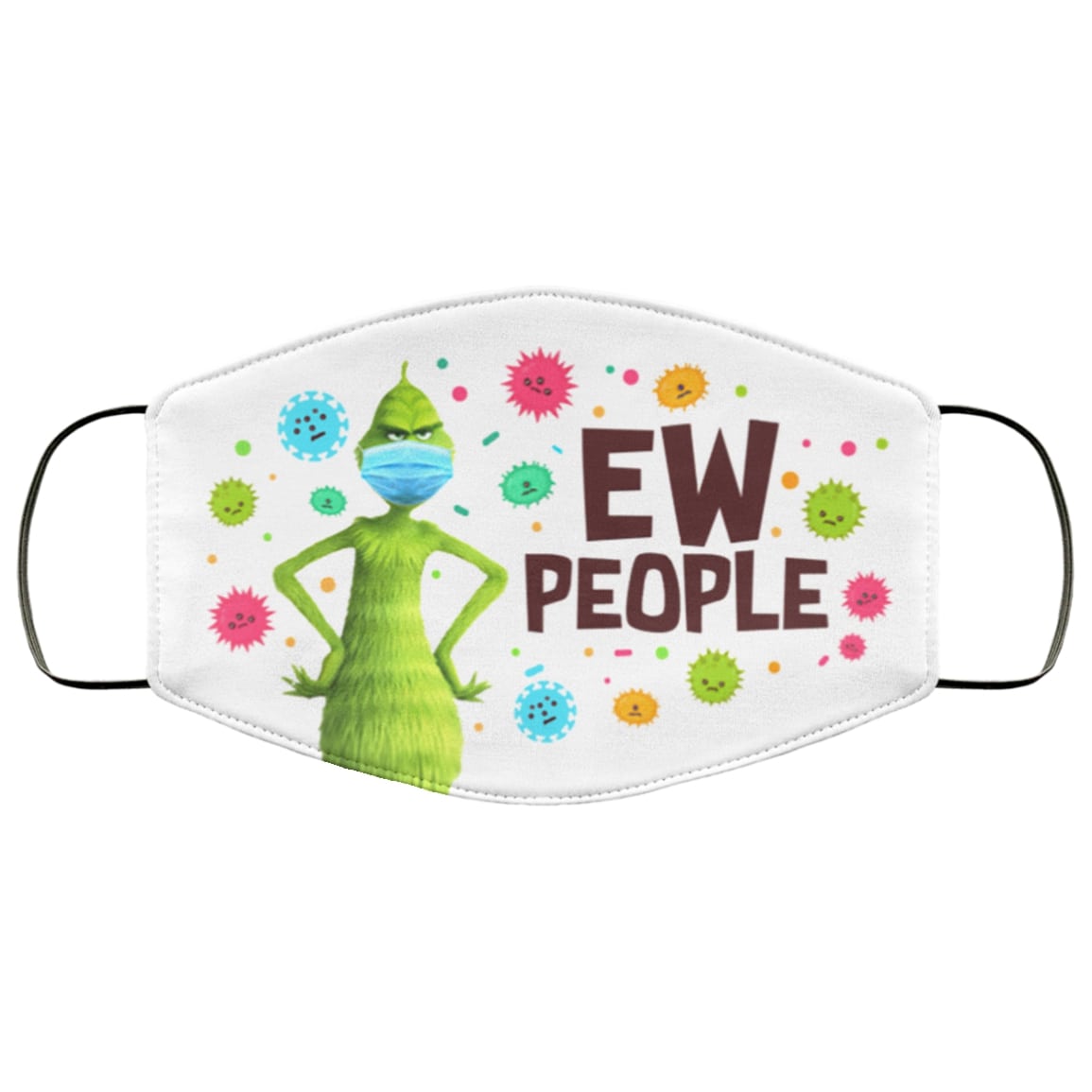 Ew people grinch christmas covid-19 virus anti pollution face mask 1