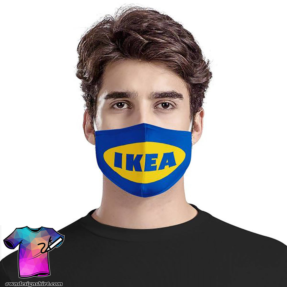Ikea symbol all over printed face mask