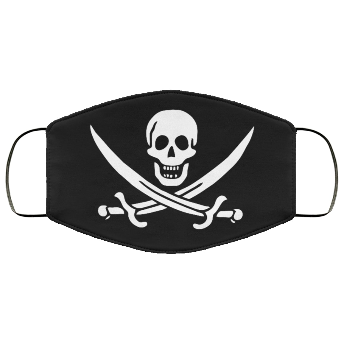 Jolly roger all over printed face mask 1