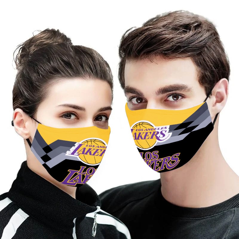 Los angeles lakers anti pollution face mask 3