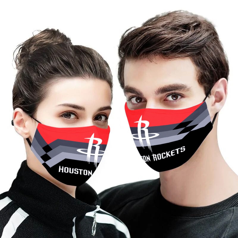 NBA houston rockets all over printed face mask 1
