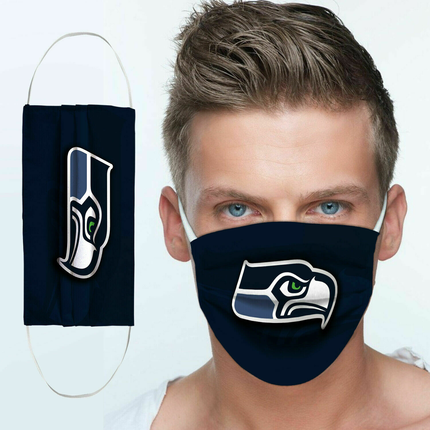 Seattle seahawks team anti pollution face mask 1
