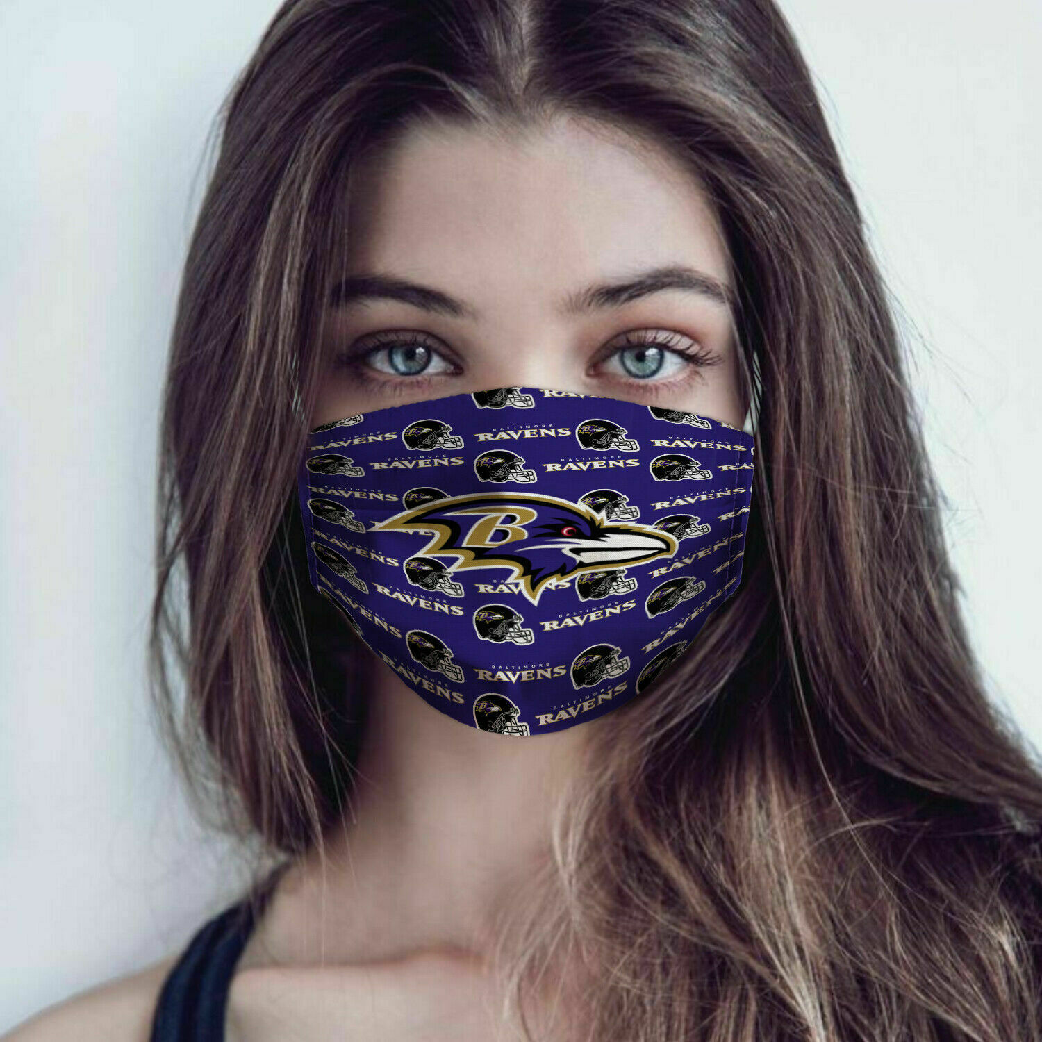 The baltimore ravens anti pollution face mask 1
