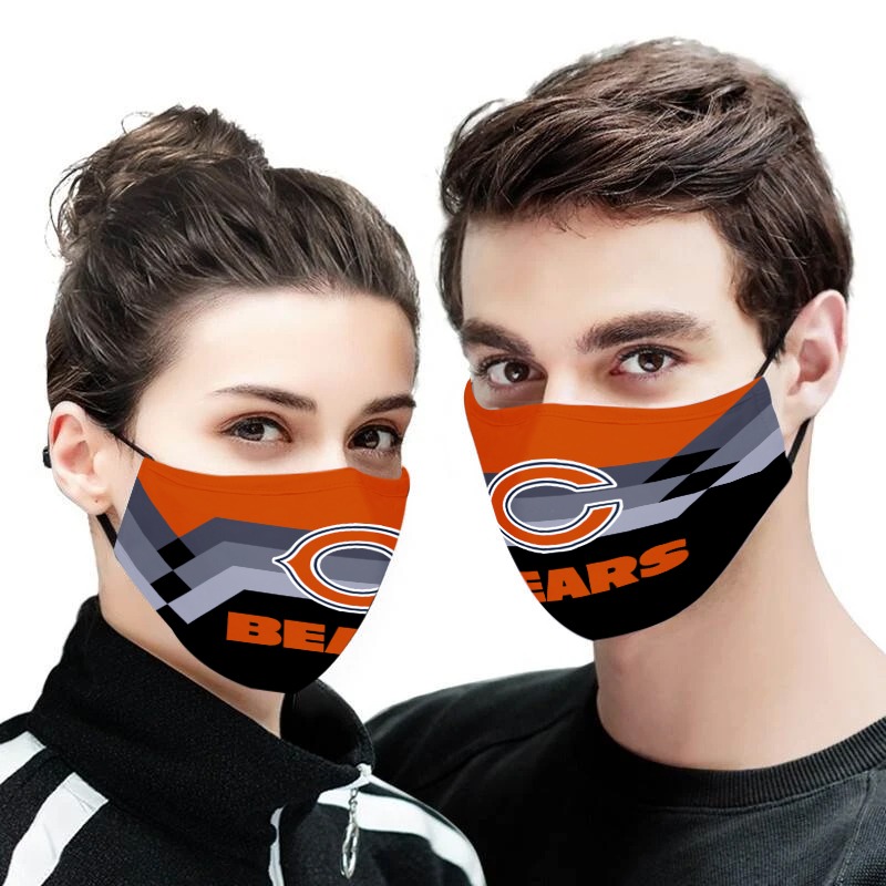 The chicago bears team all over printed face mask 1