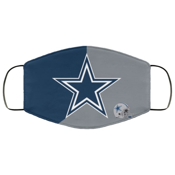 The dallas cowboys symbol all over printed face mask 1