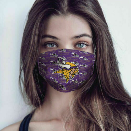The minnesota vikings all over printed face mask 1