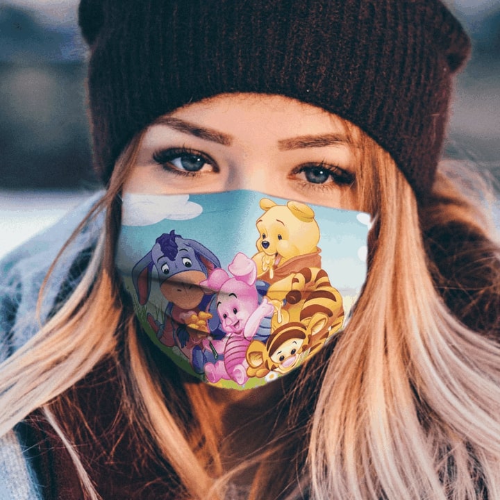 The pooh cartoon anti pollution face mask 1