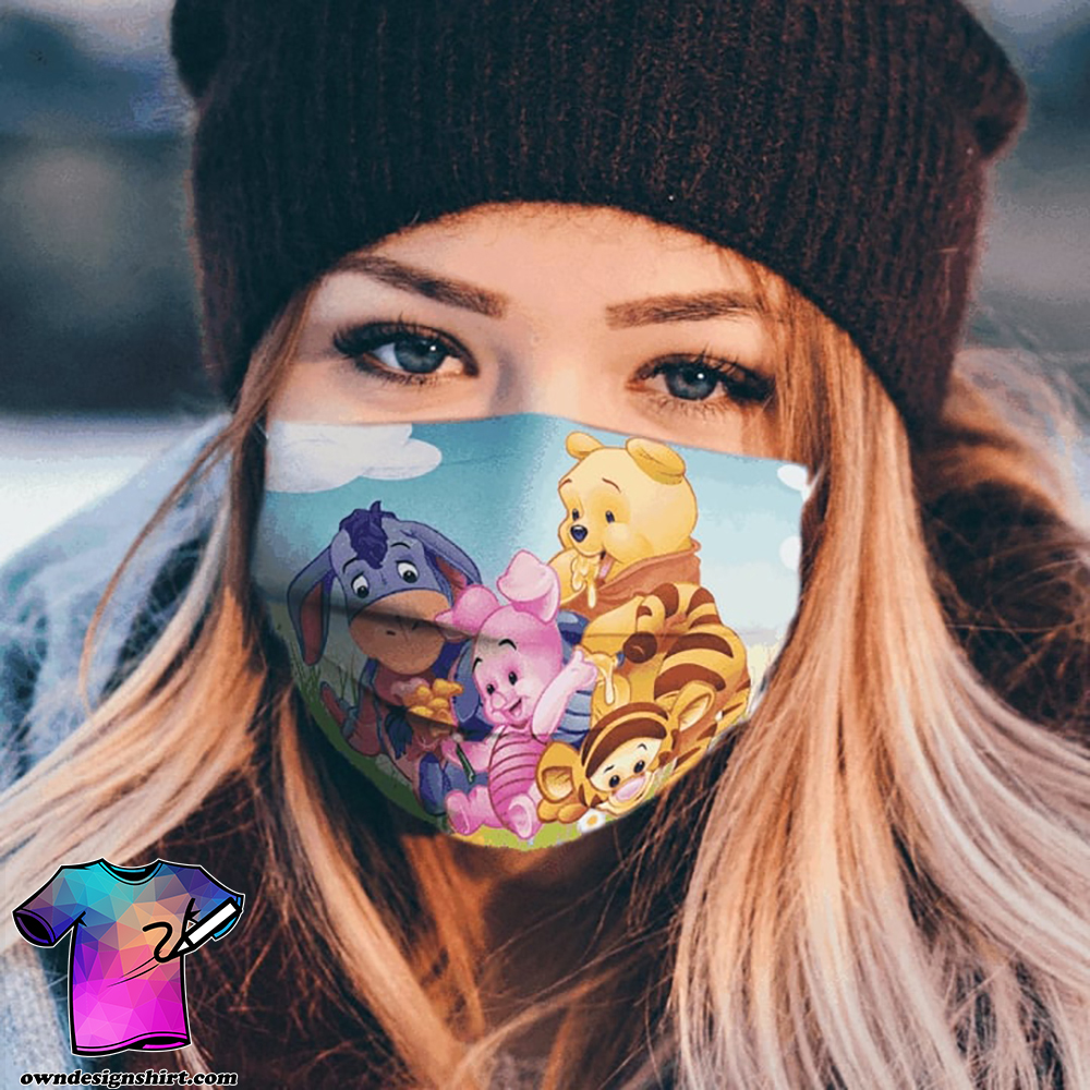 The pooh cartoon anti pollution face mask