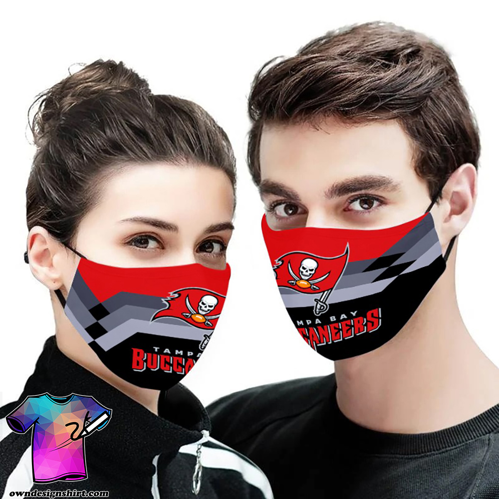 The tampa bay buccaneers anti pollution face mask