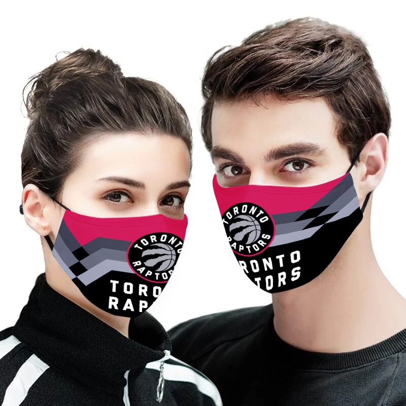 The toronto raptors nba all over printed face mask 1