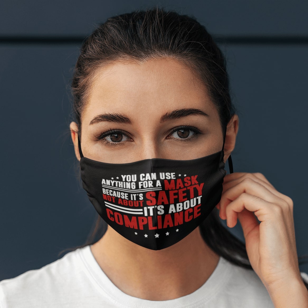 You can use anything for a mask because its not about safety face mask 1