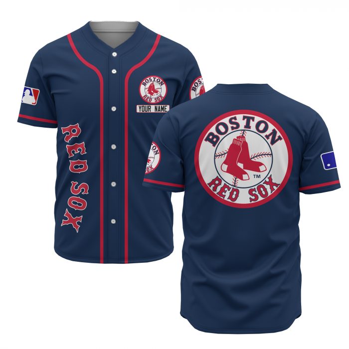 custom name boston red sox baseball shirt 1