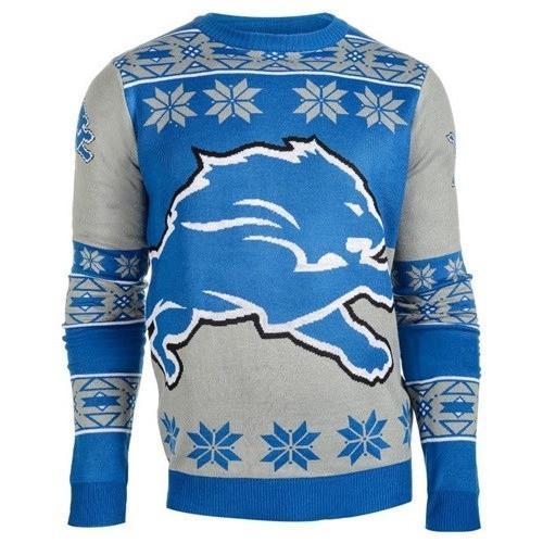 detroit lions national football league ugly christmas sweater 1