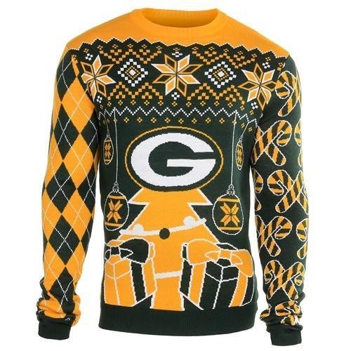 green bay packers holiday ugly christmas sweater 1