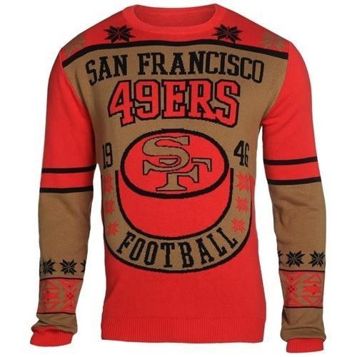 san francisco 49ers holiday ugly christmas sweater 1