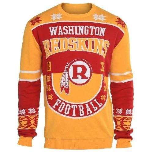 washington redskins holiday ugly christmas sweater 1