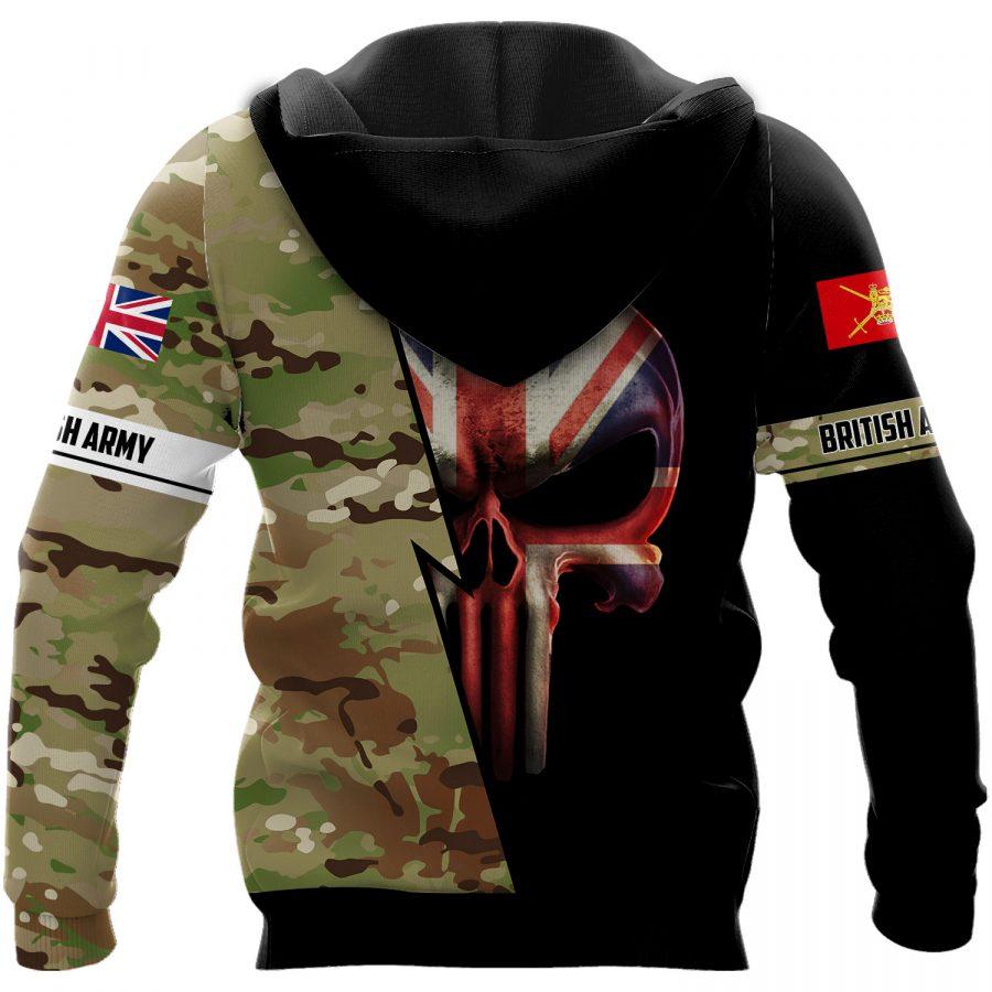 british army skull camo full over printed hoodie 1