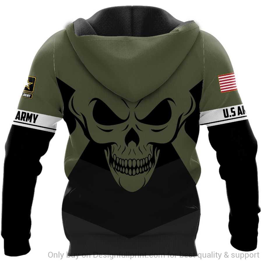custom name skull the united states army full over printed hoodie 1